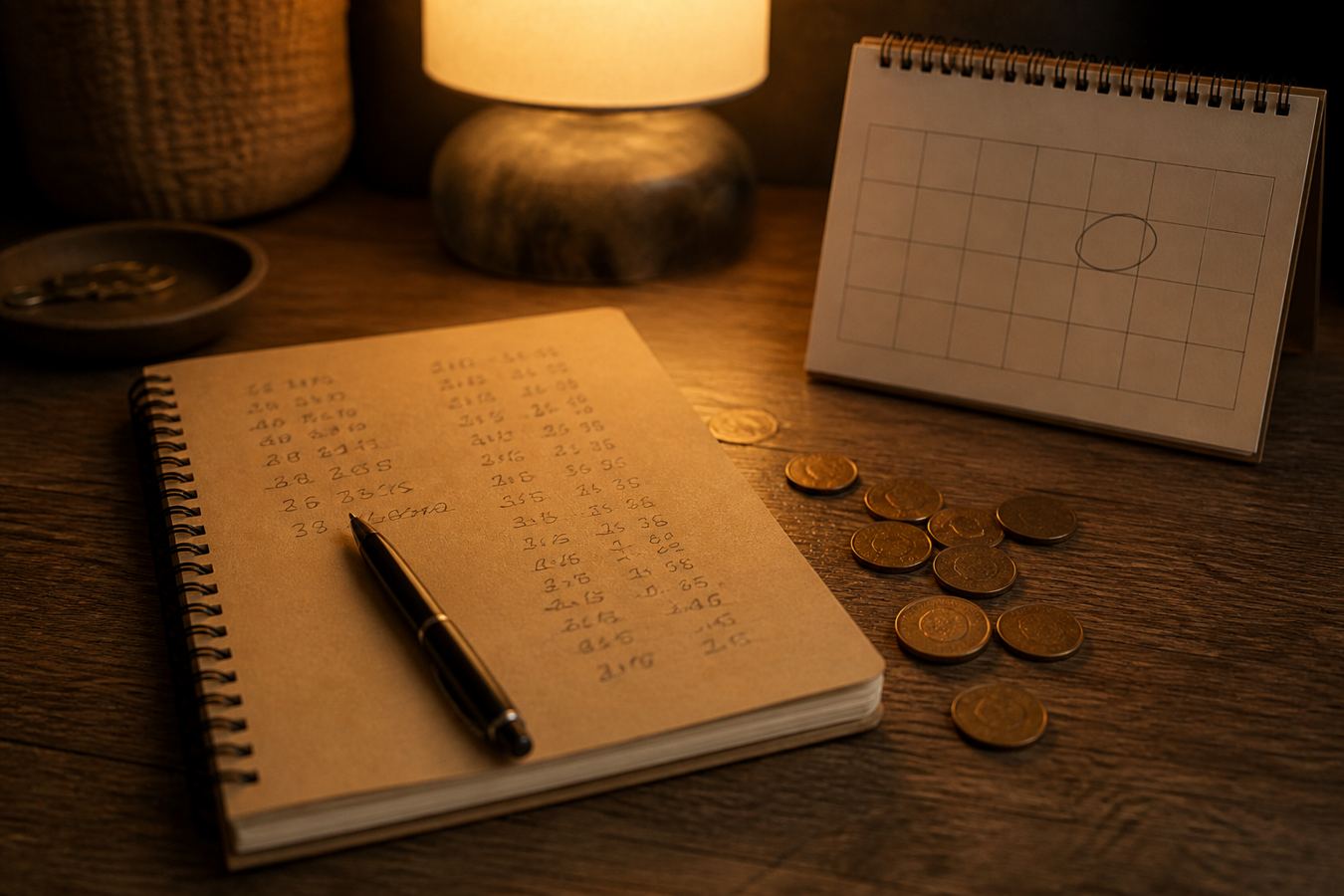 Дәптер, тиындар және күнтізбе: қарыз артық төлемін есептеу
